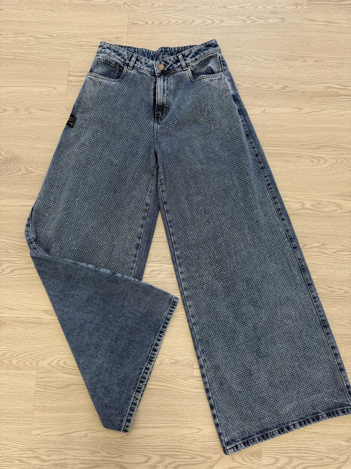Women’s Full Rhinestone Denim Jeans